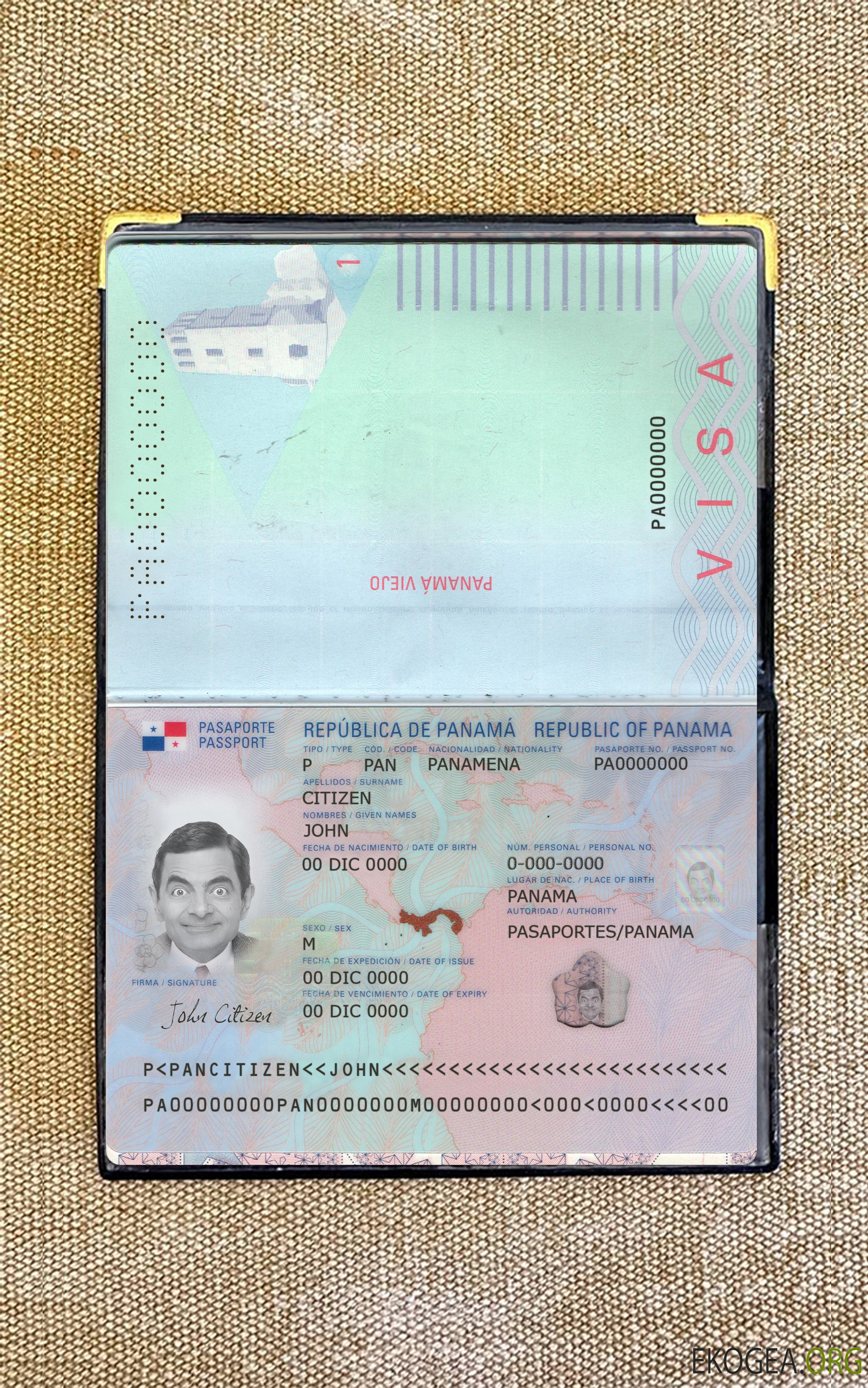 Nouveau photolook du passeport panaméen 2019 présent
